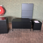 4x Combinatie kasten en tv meubel, Woood En Byfonq, Zwart